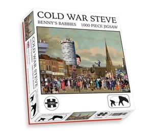 A jigsaw box for the 1000 piece jigsaw Benny's Babbies by Cold War Steve.