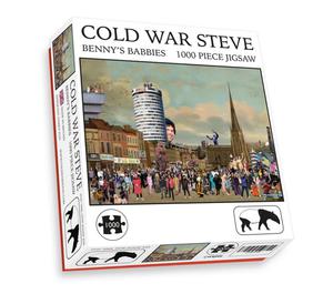 A jigsaw box for the 1000 piece jigsaw Benny's Babbies by Cold War Steve.