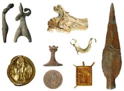 Collection of archaeological finds