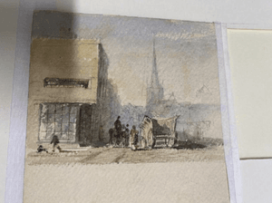 A water colour painting.