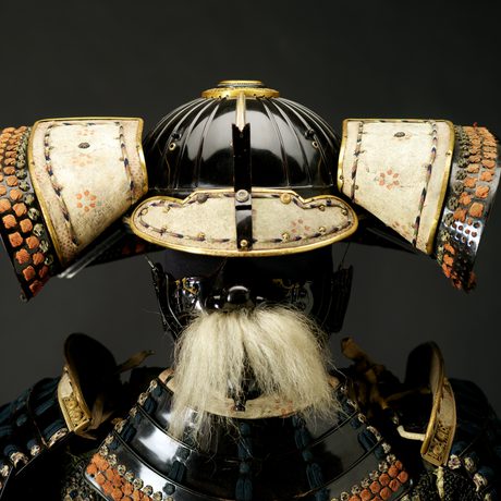 Full-face helmet from Japanese suit of armour