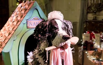 Neverland - a indoor Peter Pan experience. Showing a replica dog Nana.