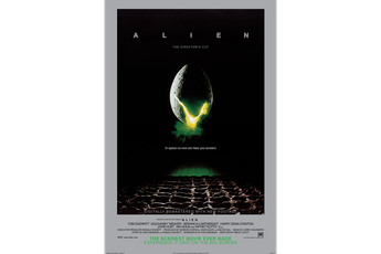 Movie poster of Alien.