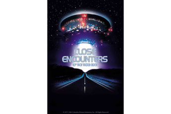 Close encounters of the third kind movie poster.