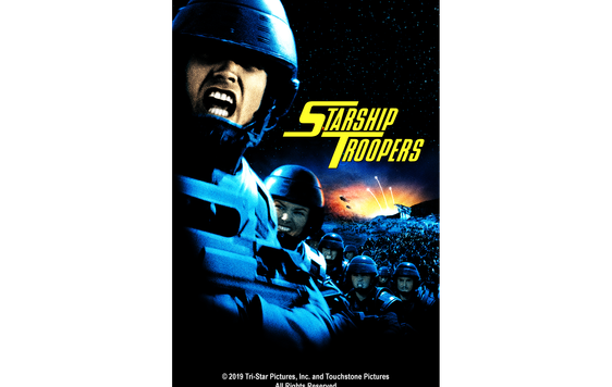 Starship Troopers movie poster.
