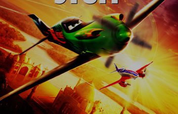 Screenshot of the movie planes of animated plane in the air.