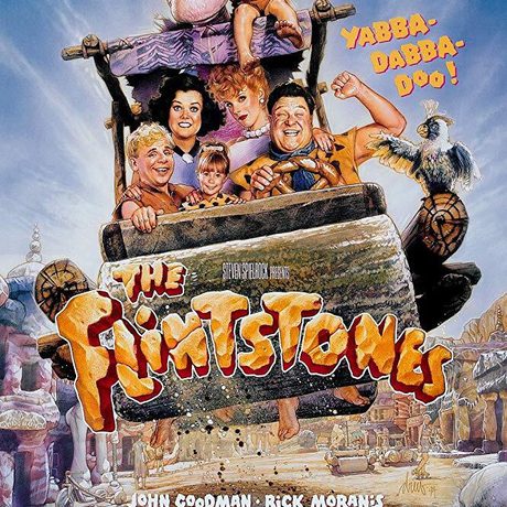 Film poster of Flinstones movie.