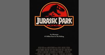 Jurassic Park movie poster.