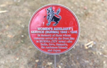 A plaque for Women's Auxiliary Service Burma 1942 - 1945.