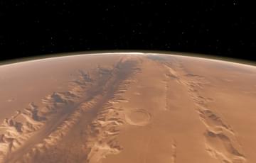 Illustration of surface of Mars