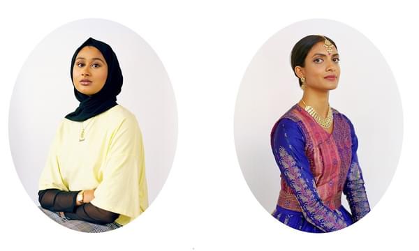 Two of the portraits of young British Asian women from Modern Muse.