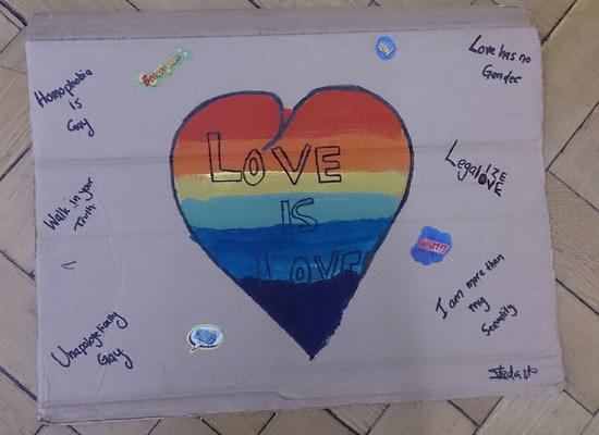 Unmuted Banner: Love is Love