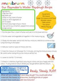 Screenshot of playdough recipe