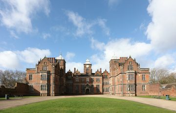 Exterior view of a Jacobean Hall.