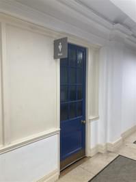 Entrance to the ladies toilets.