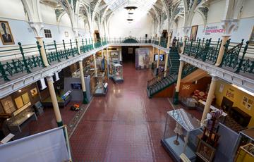 View from balcony of the whole of the Industrial gallery.