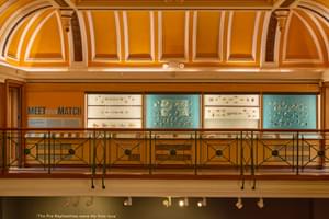 A view of the balcony display of vesta cases.