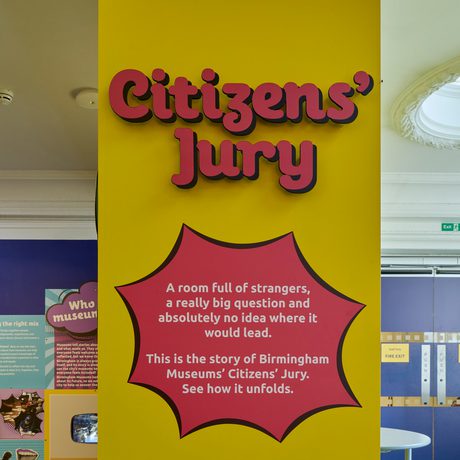 Entrance panel to the Citizen's Jury.
