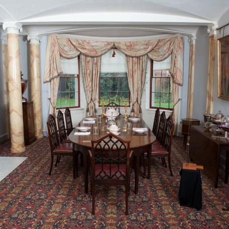 18th century dining room, meeting place of the Lunar Society