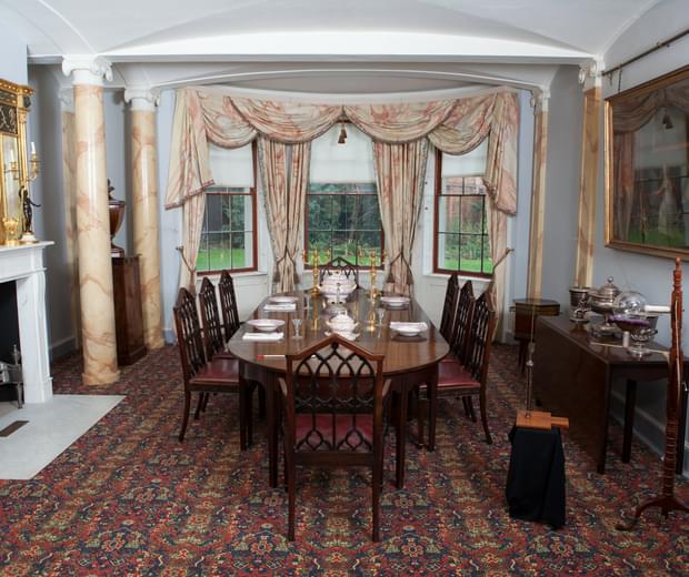 18th century dining room, meeting place of the Lunar Society