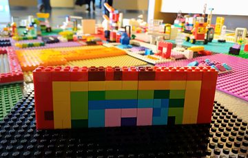 A LEGO rainbow.