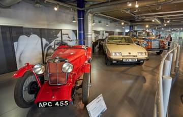 Vintage cars on dispaly at Thinktank.