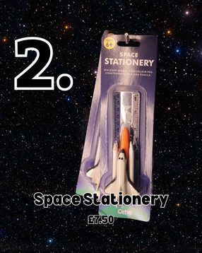 2. A station set in the shape of a rocket with ruler.