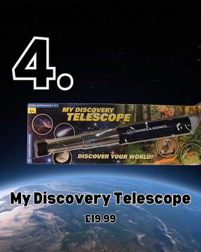 4. A telescope in its packaging.