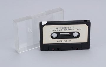 A cassette tape and case.